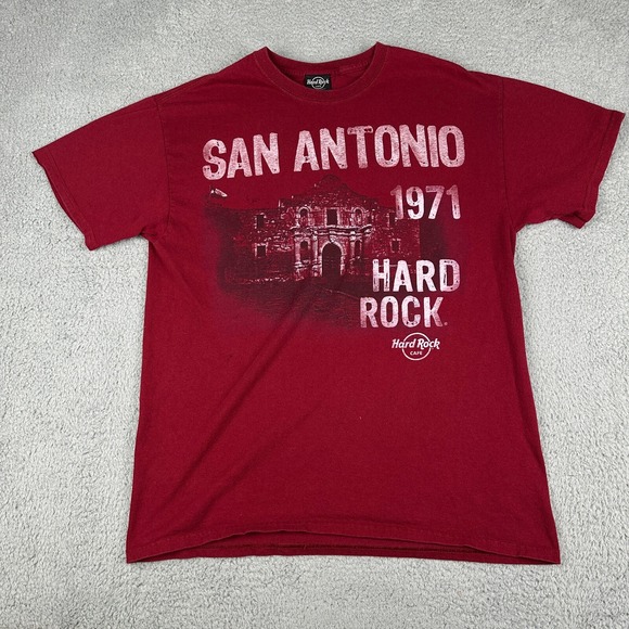 Hard Rock Cafe Other - Hard Rock Cafe Shirt Large Red San Antonio Texas 1971 Alamo Short Sleeve